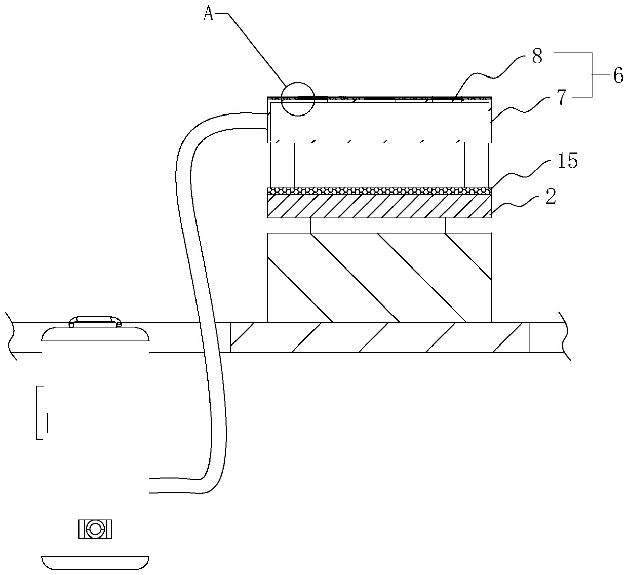 Full automatic pre-attaching device for conducive film on mobile phone screen