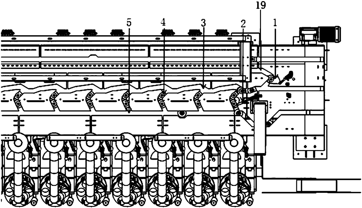 Conveying system of automatic yarn feeding equipment