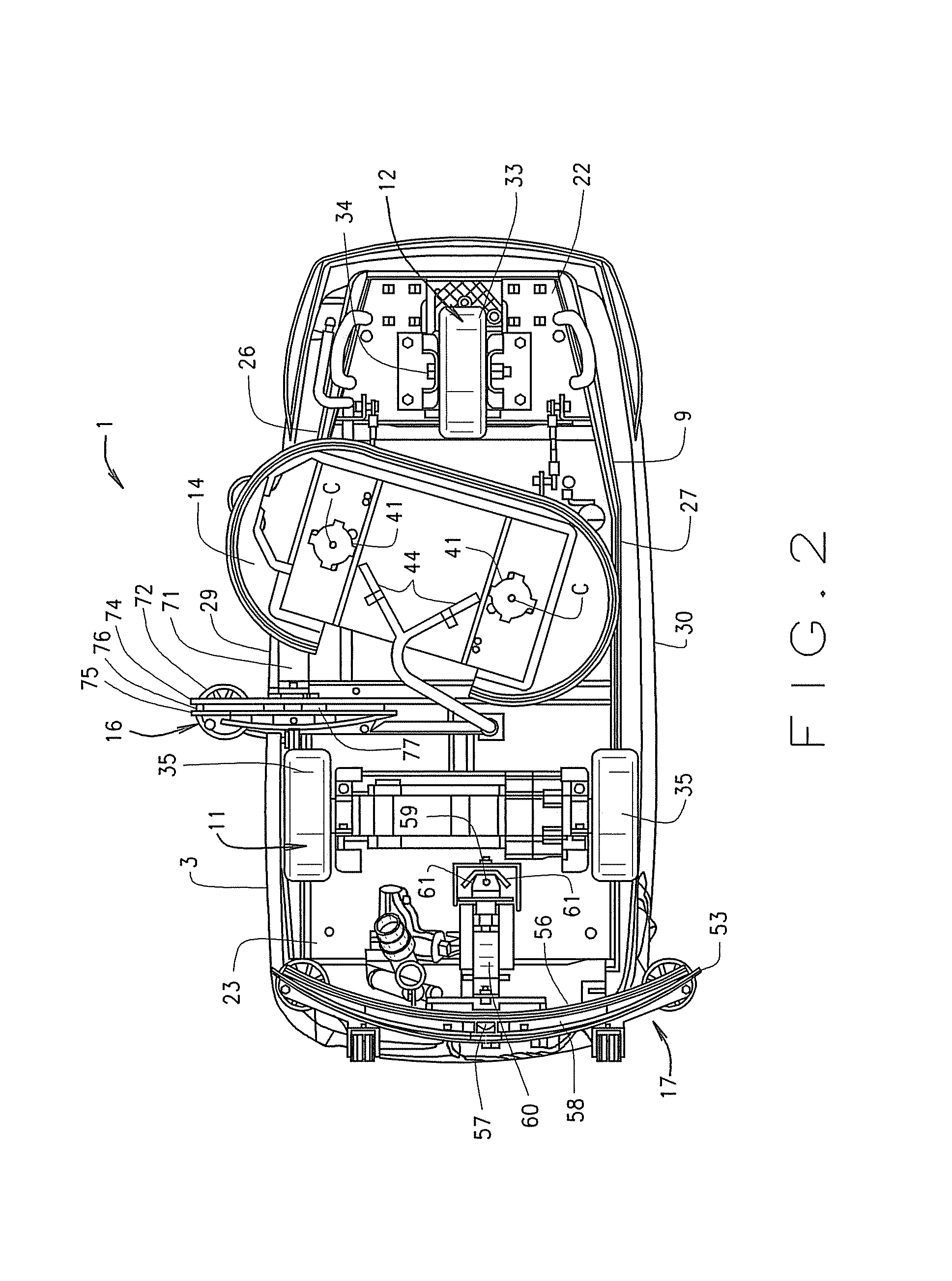 Floor cleaning machine