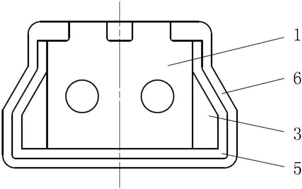 Non-woven reinforcement magnetic slot wedge