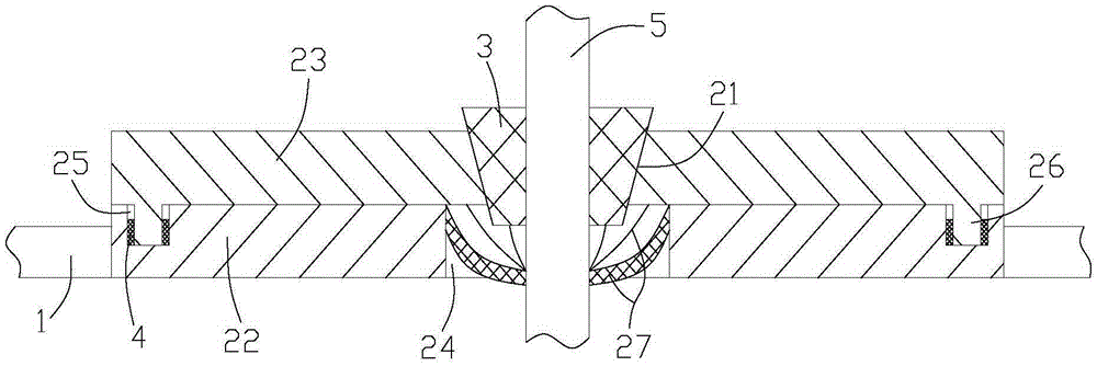 Hysteroscope leak-proof device