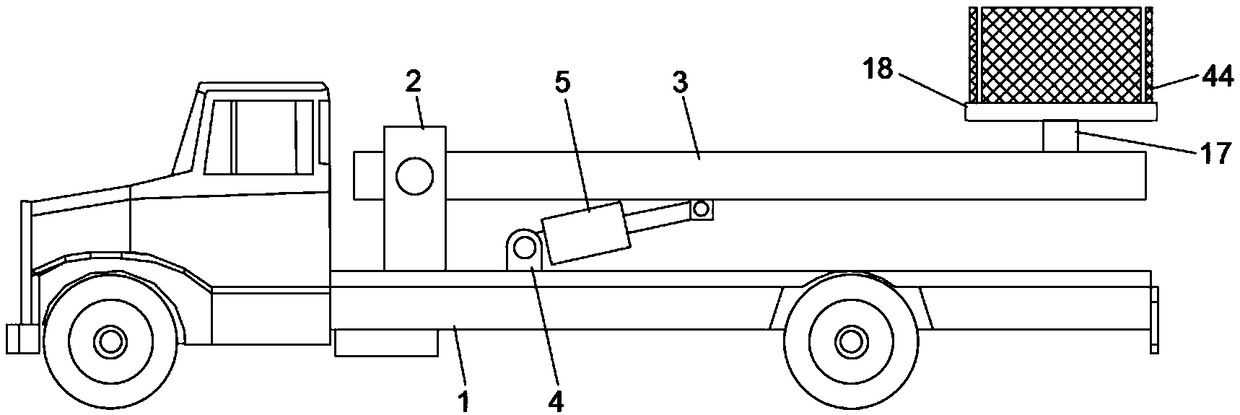 Auxiliary construction device for optical fiber communication coverage