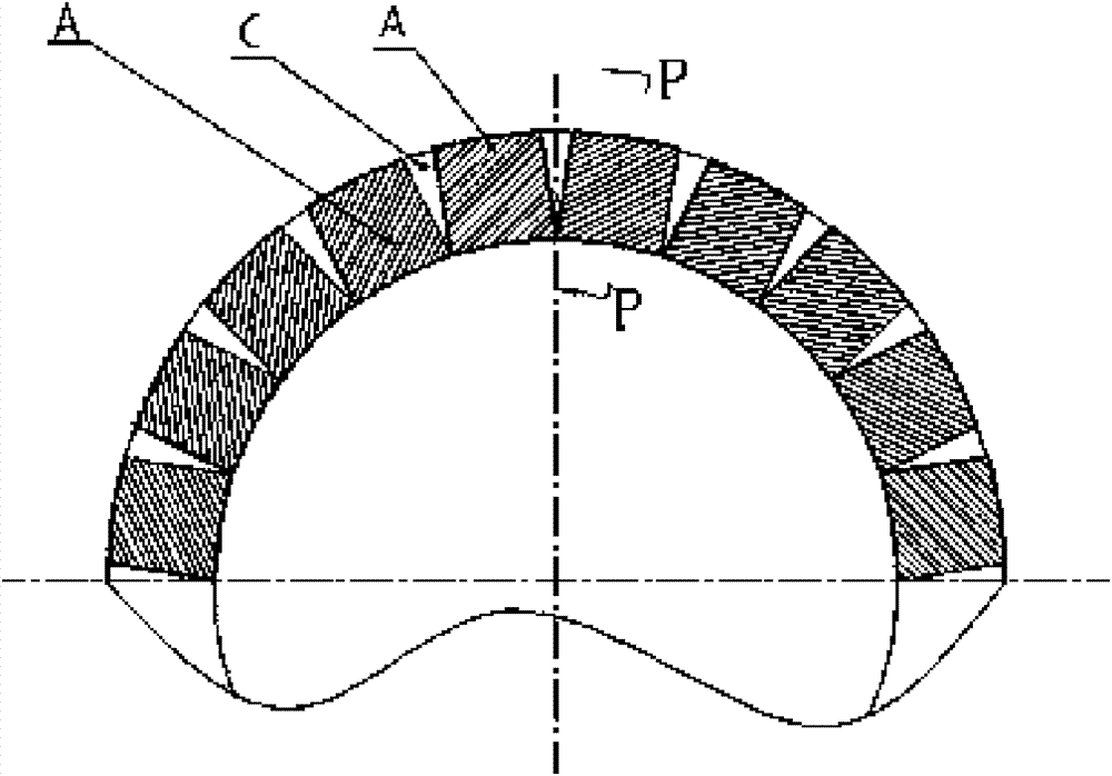 Magnetic system structure for cylindrical permanent magnetic separator