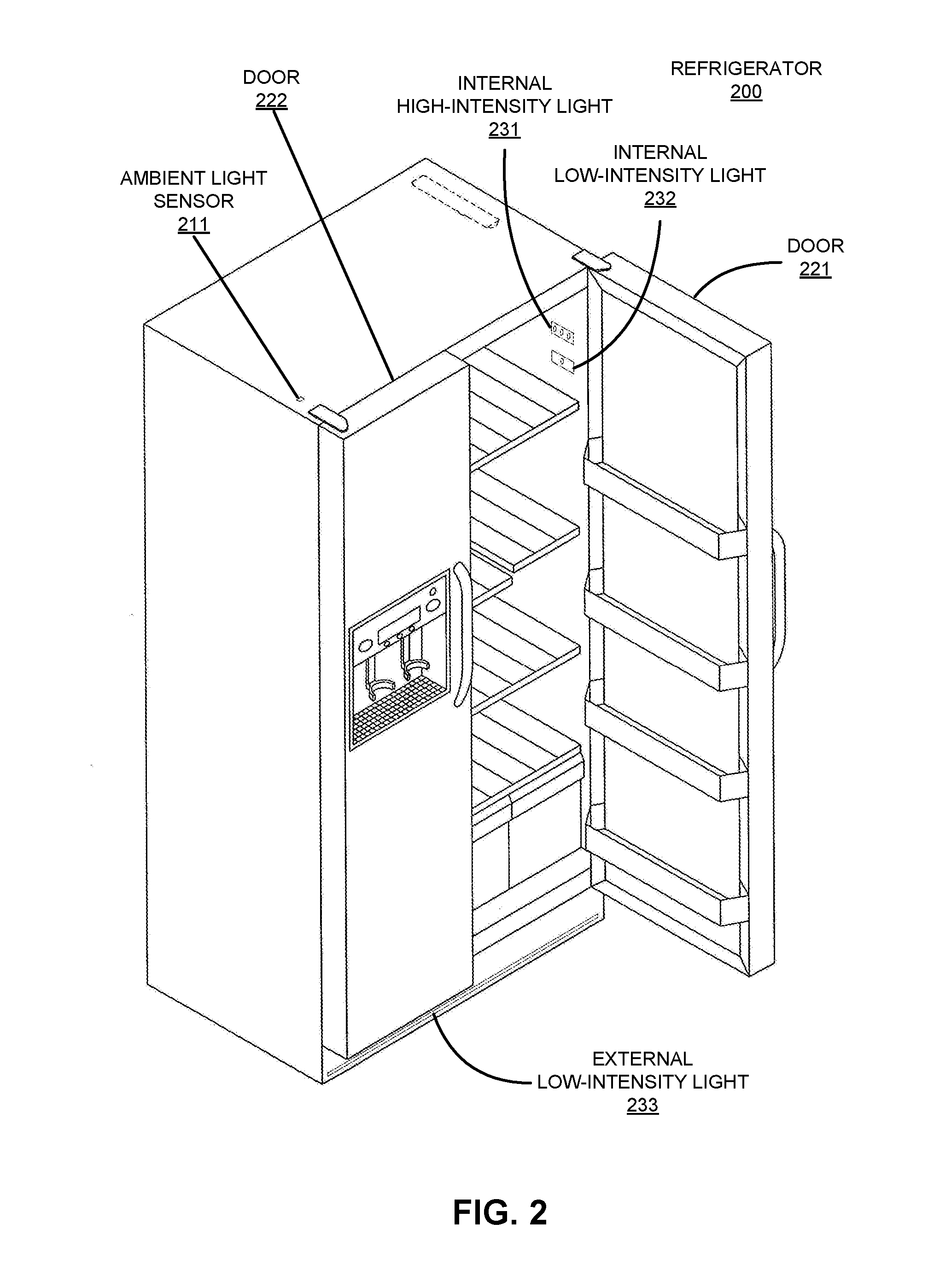 Household appliance that dynamically controls spectral illumination to enhance way-finding and dark-adaptation