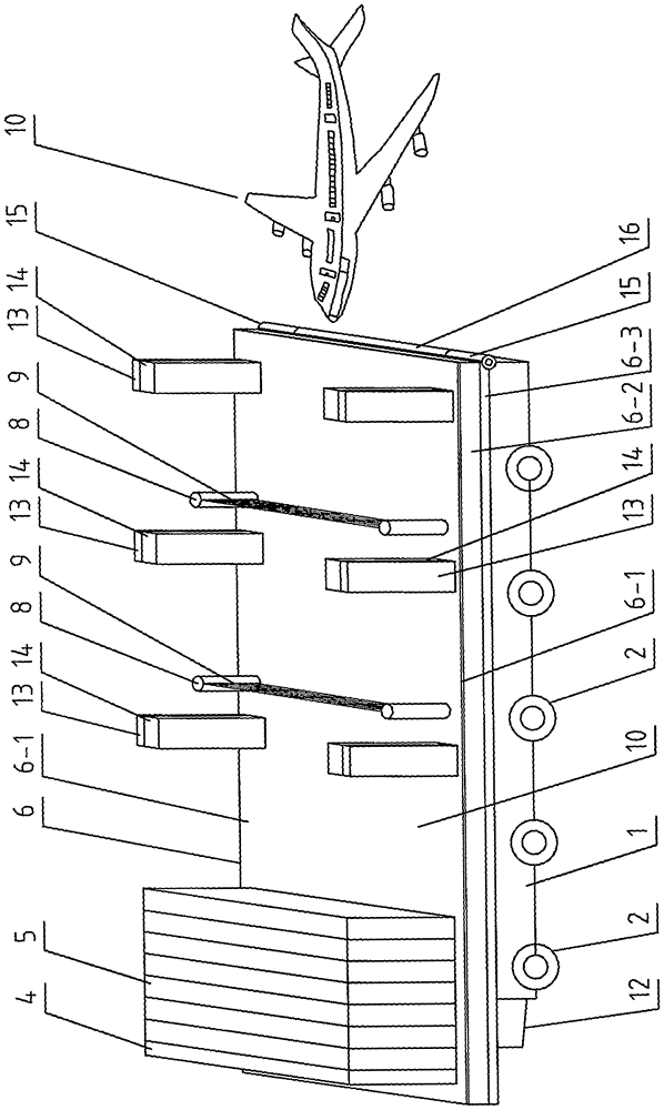 Aircraft safe landing method and landing device