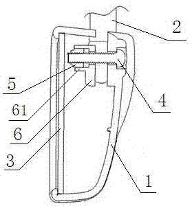 Rear-view mirror in automobile