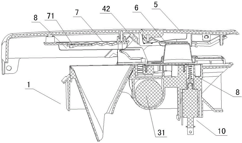 Full-automatic peeling and discharging device for capsule-type box and capsule-type box used by device