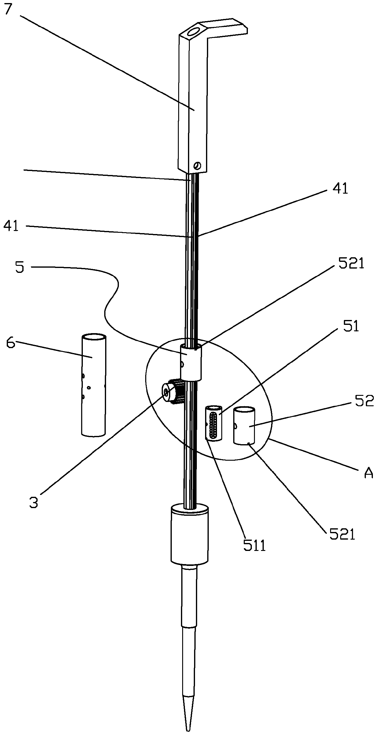 A lifting mechanism for an automatic liquid-based thin-layer cell film maker