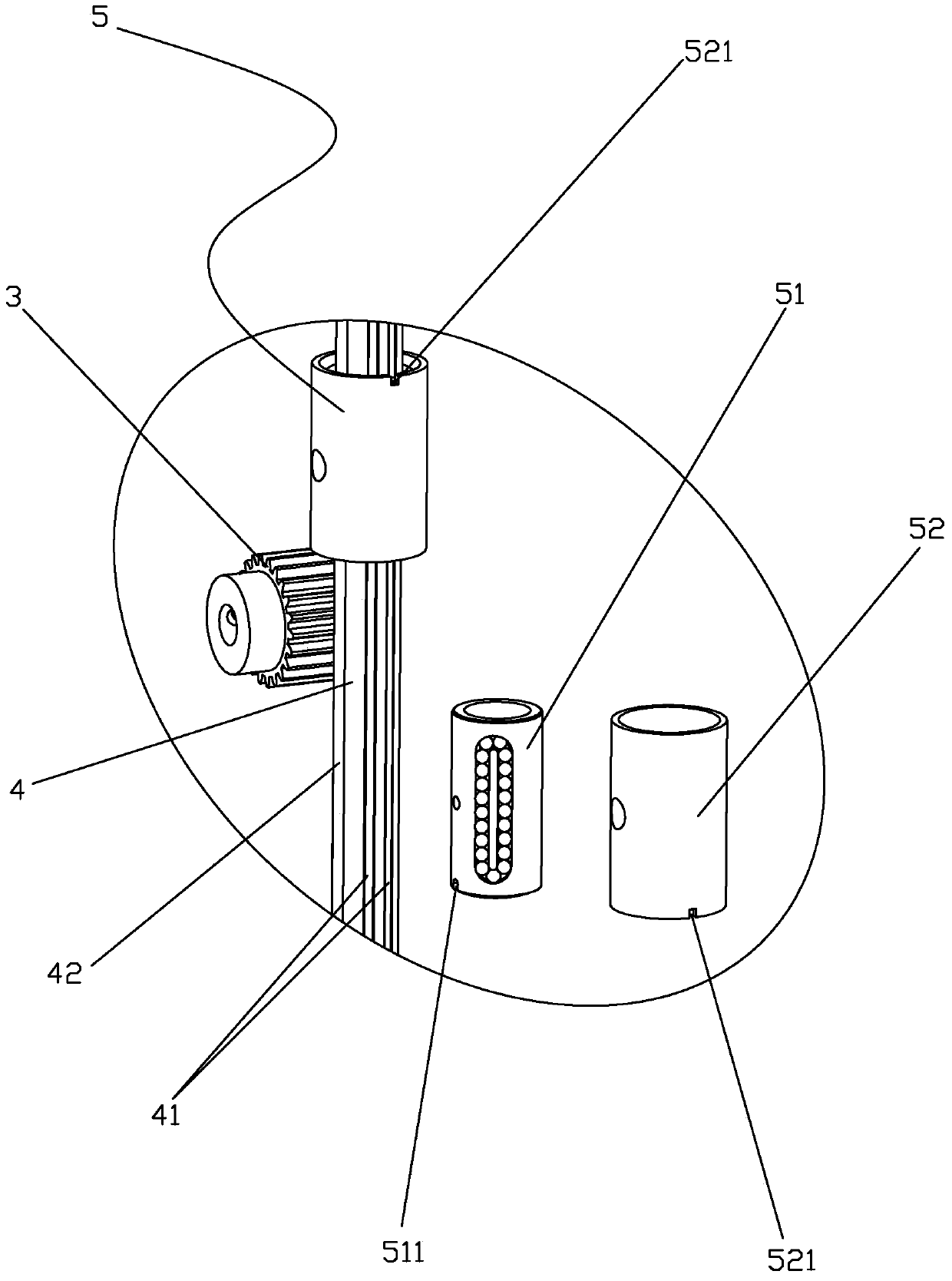 A lifting mechanism for an automatic liquid-based thin-layer cell film maker