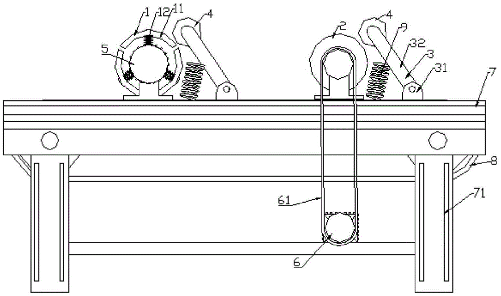 Flattening mechanism for textiles