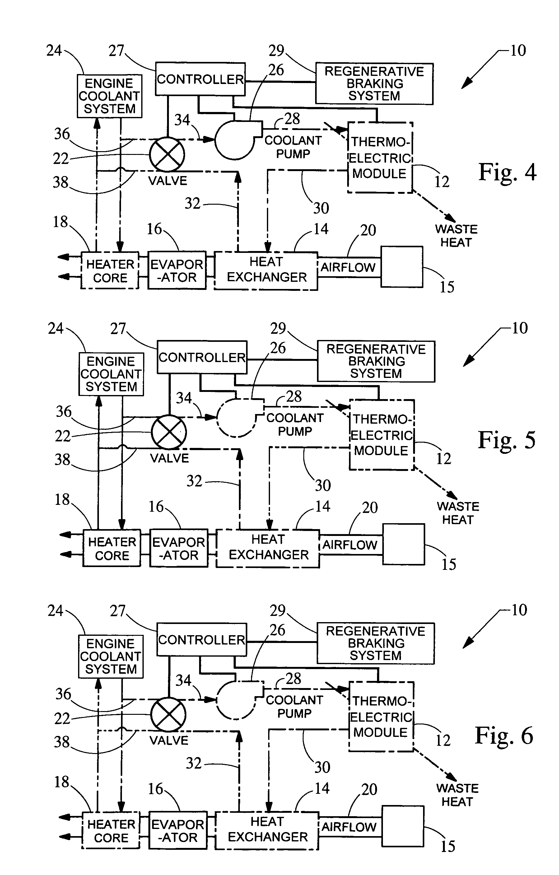 Climate control system for hybrid vehicles using thermoelectric devices