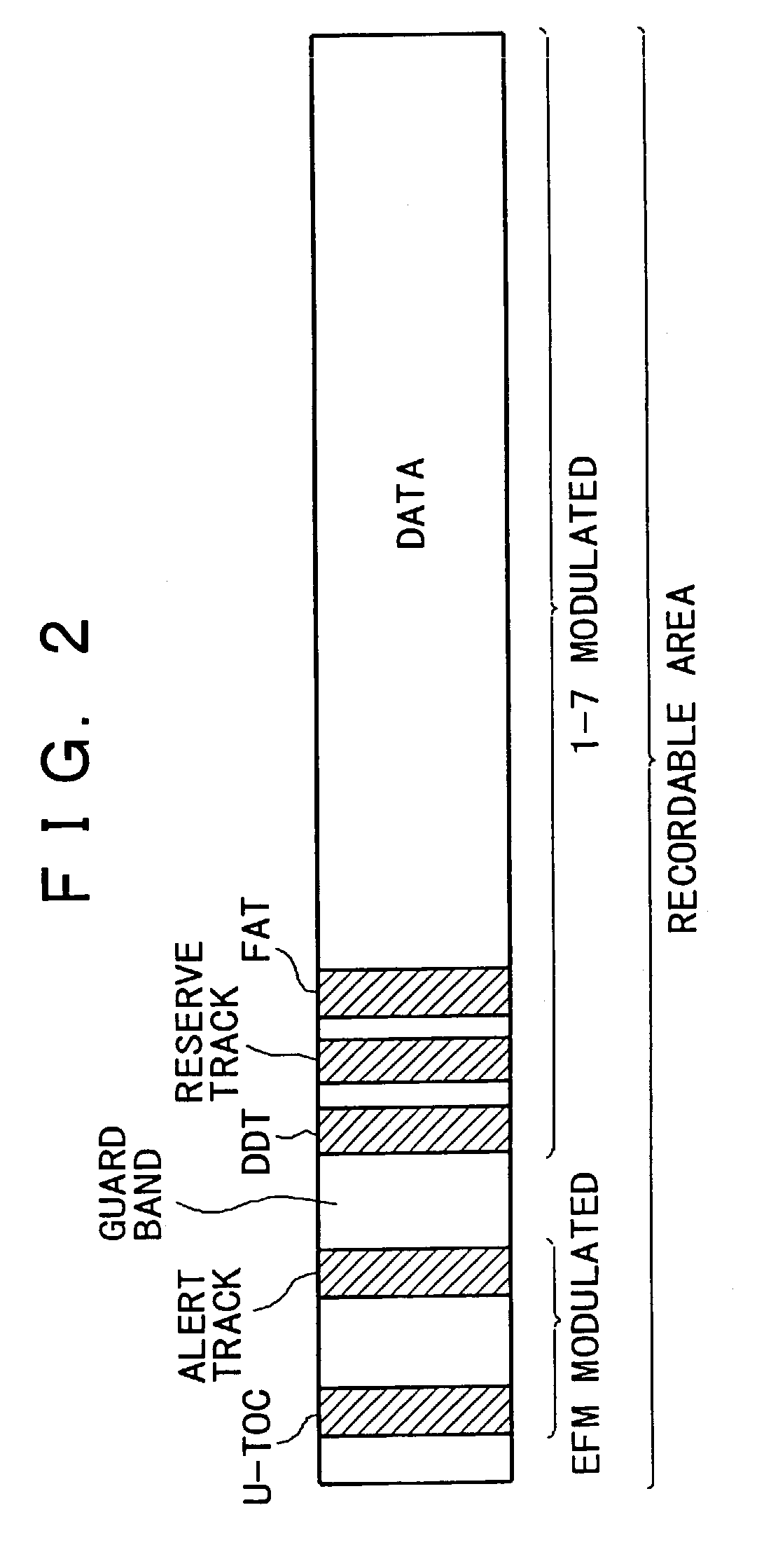 Storage medium recording method and storage medium having multiple recording areas