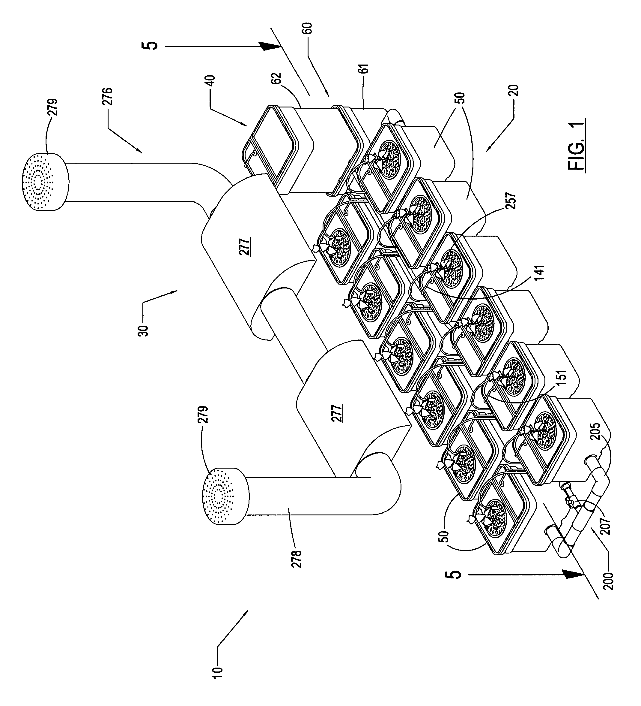 Apparatus for growing living organisms