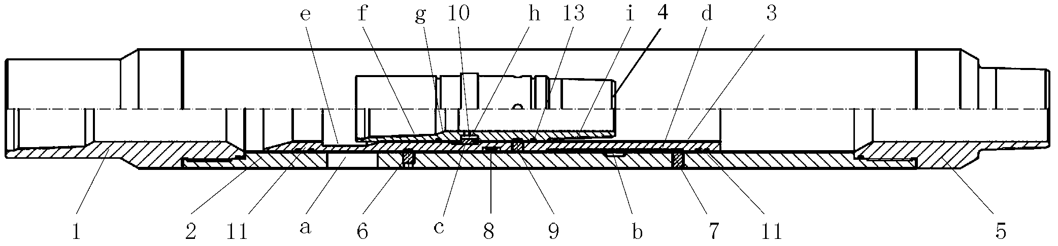 Threaded sliding sleeve with ball seat capable of being taken out