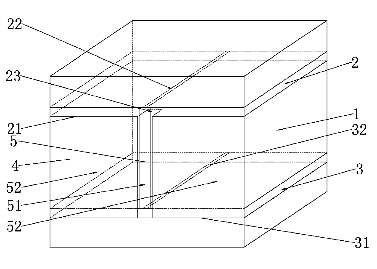 Vertical transition structure among three-dimensional multi-chip component boards