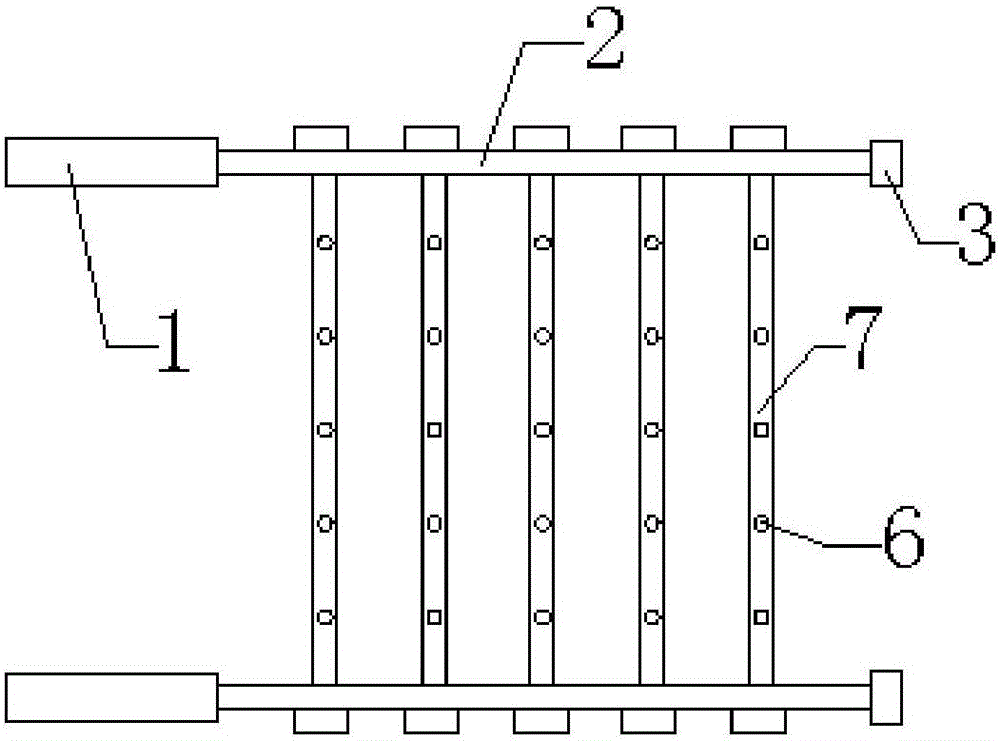 Combination type clothes airing rod