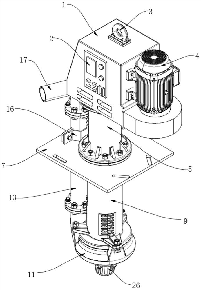 Vertical long-shaft molten salt pump