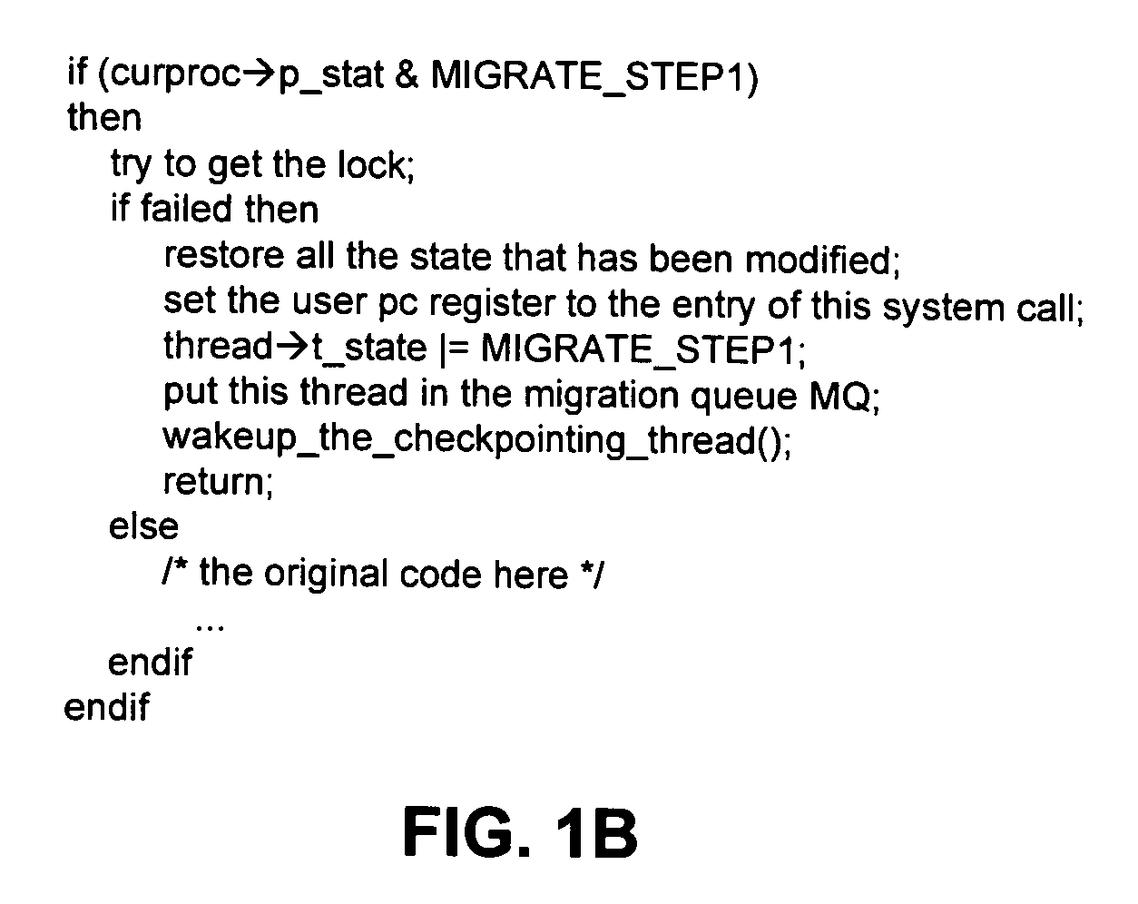 Method and apparatus for facilitating process migration