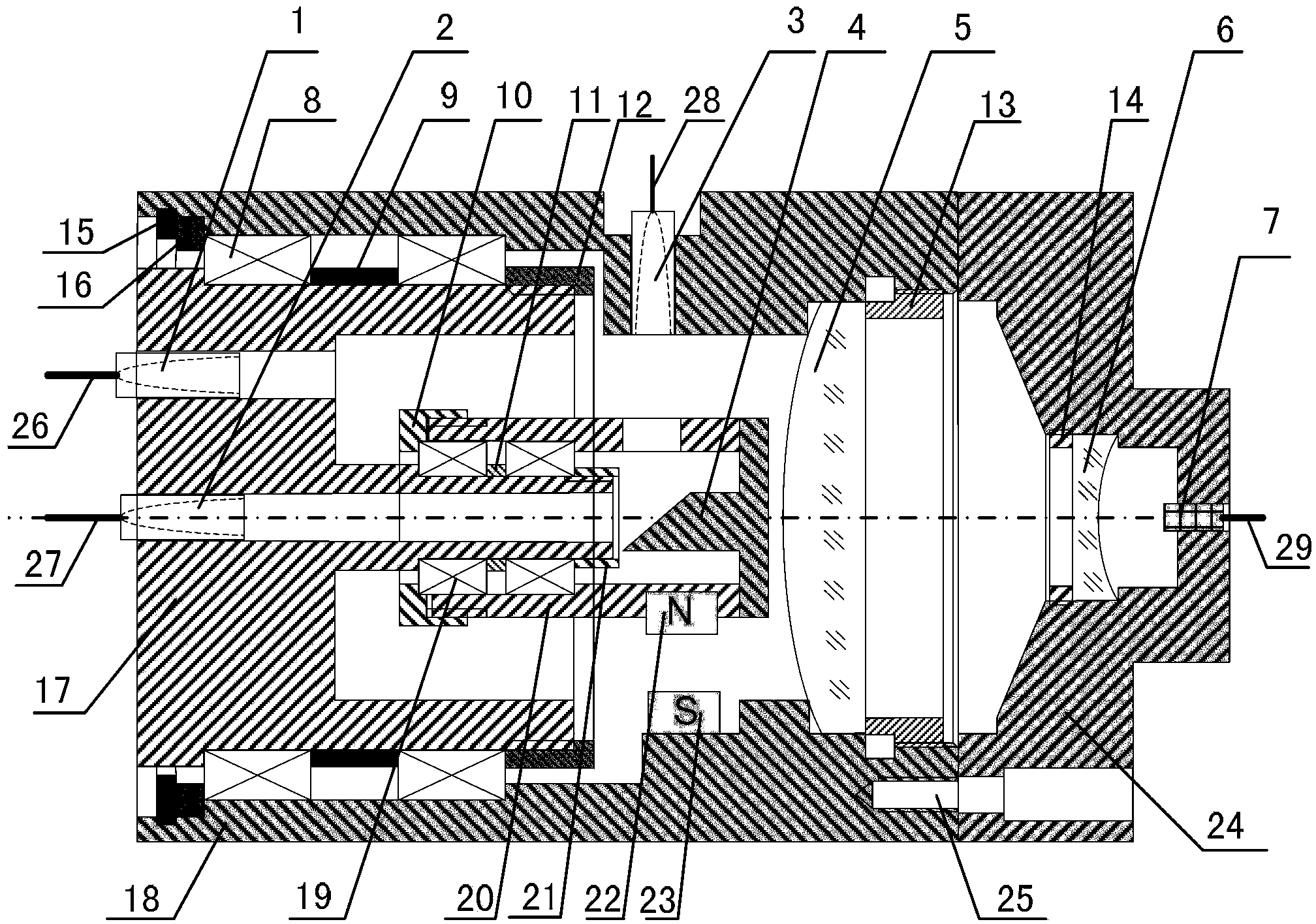 Novel double-path optical fiber rotary connector