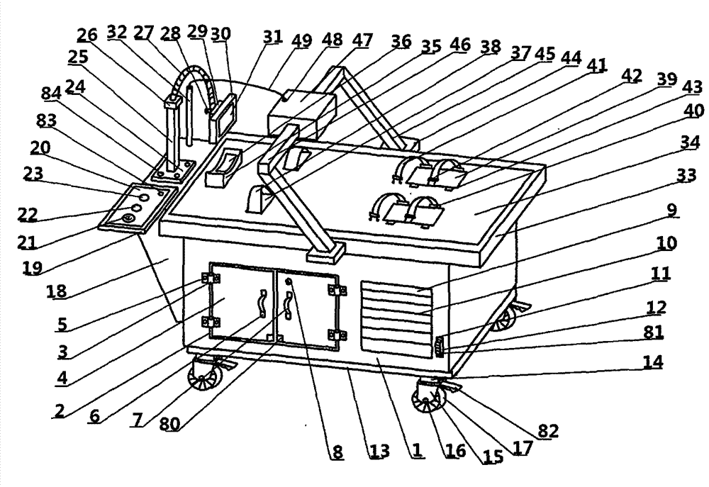 Intelligent gastroscope examining table