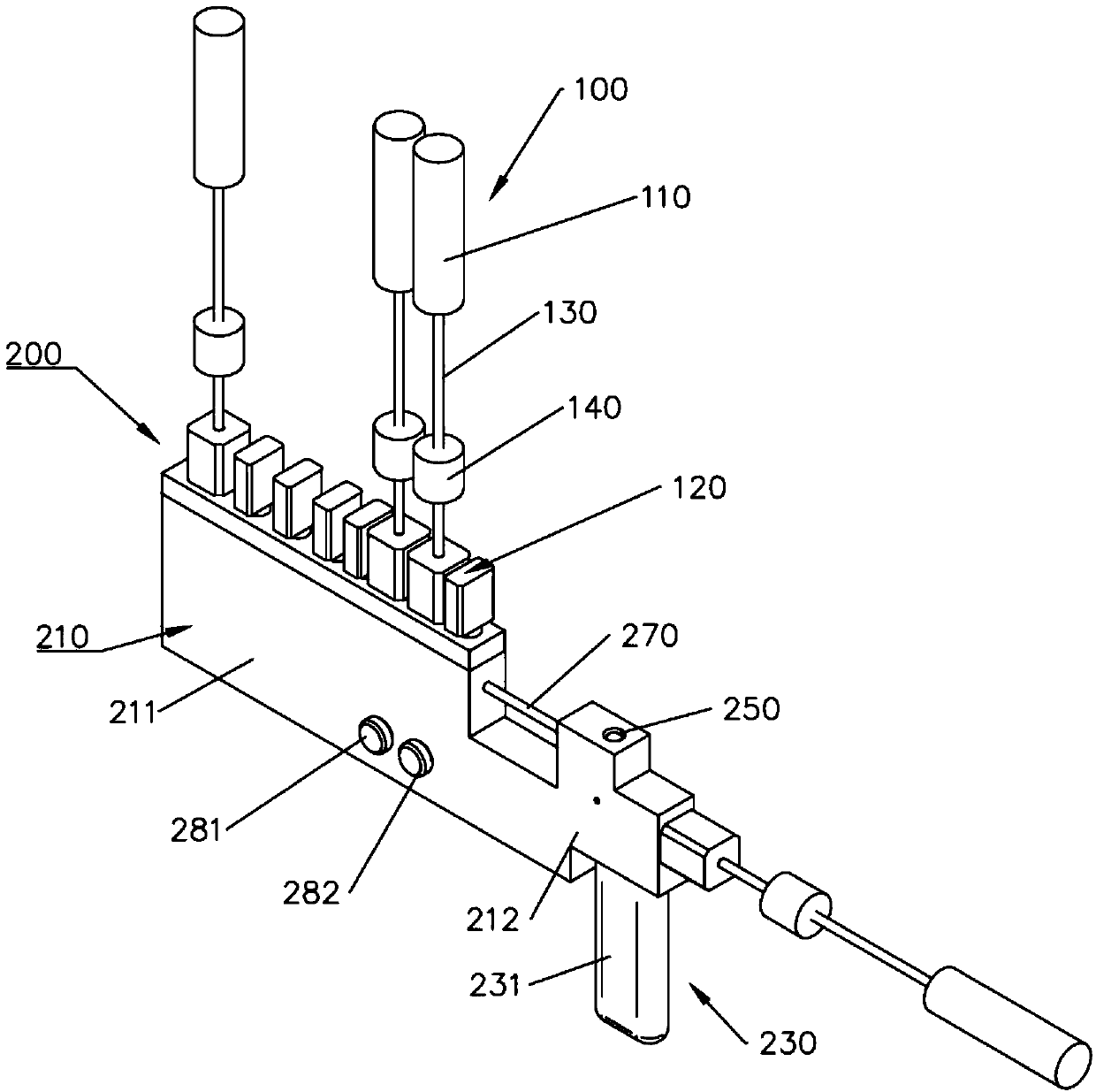 Sample treatment device, sample treatment method, and digital PCR system comprising sample treatment device