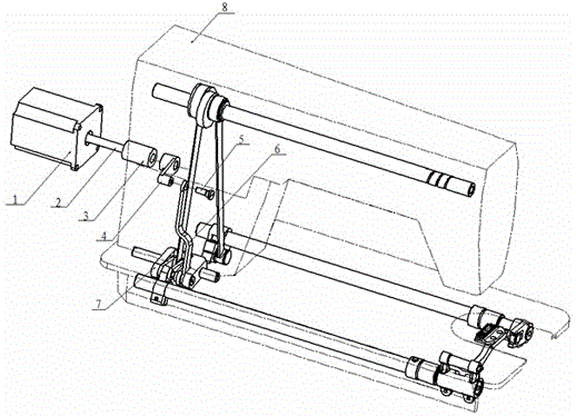 Industrial sewing machine with electronic stitch length adjusting mechanism