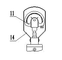 Checking fixture for measuring depth of bottom hole of valve retainer of engine cylinder cover