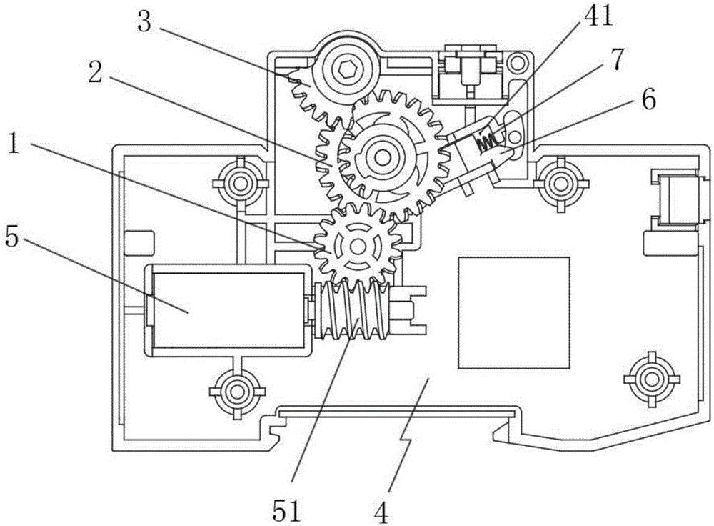 Automatic reclosing lock device of breaker