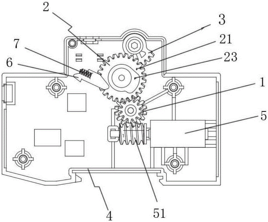 Automatic reclosing lock device of breaker