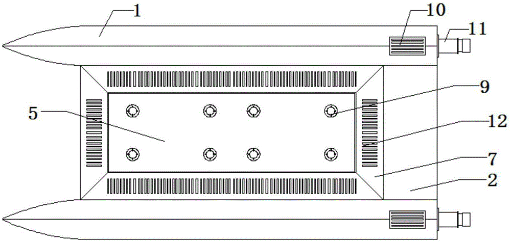 Variable double-body air cushion yacht