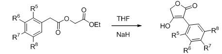 3-aryl-4-arylamino-2 (5(i)H(/i))-furanone compounds as well as preparation method and application thereof