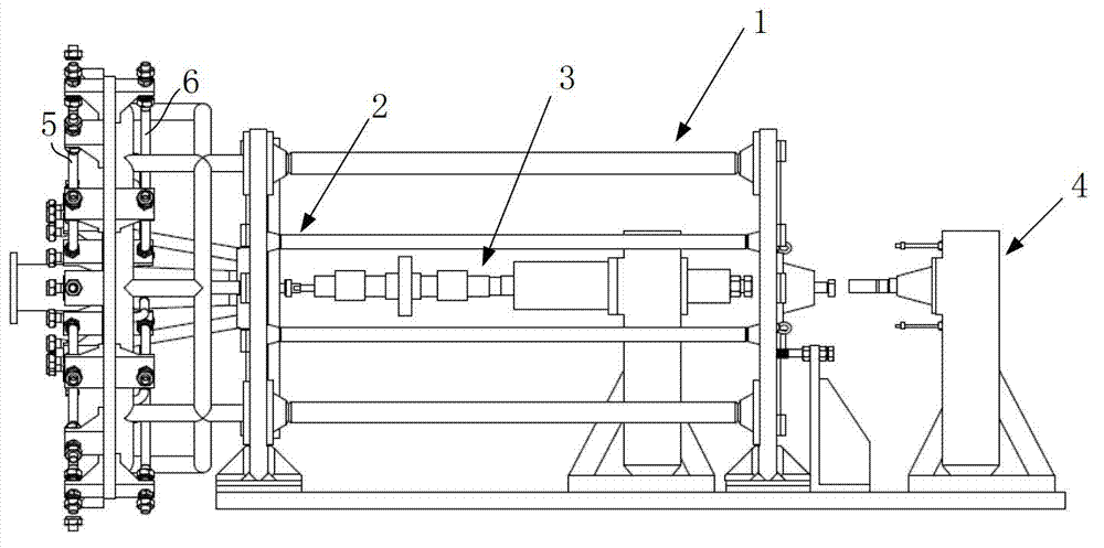 High-precision liquid or gas rocket engine thrust rack