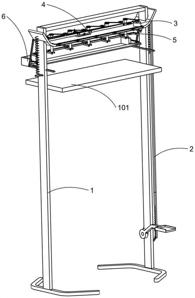 A whole row of screw screwing device for recycling and dismantling of power battery