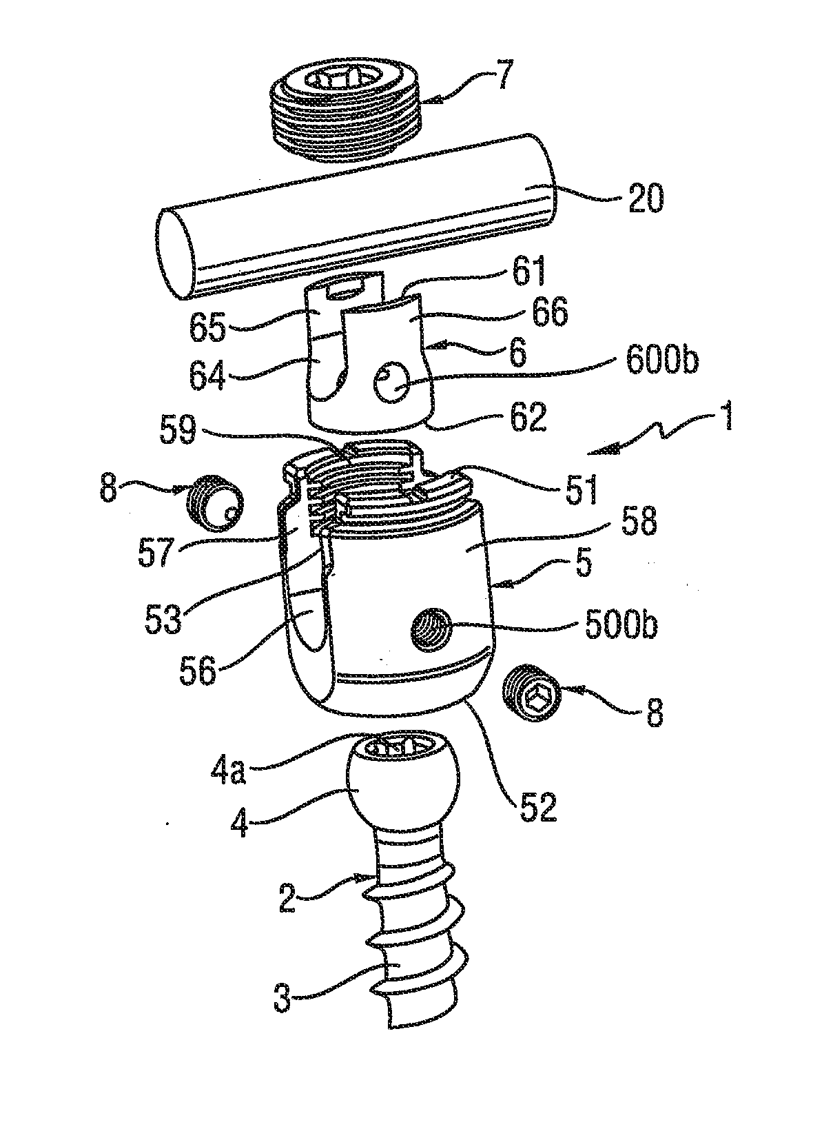 Polyaxial bone anchoring device