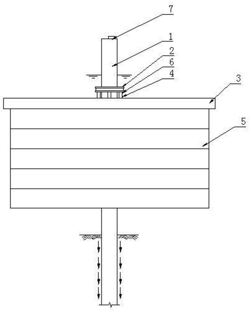 Device for detecting side friction of steel pipe pile and construction method