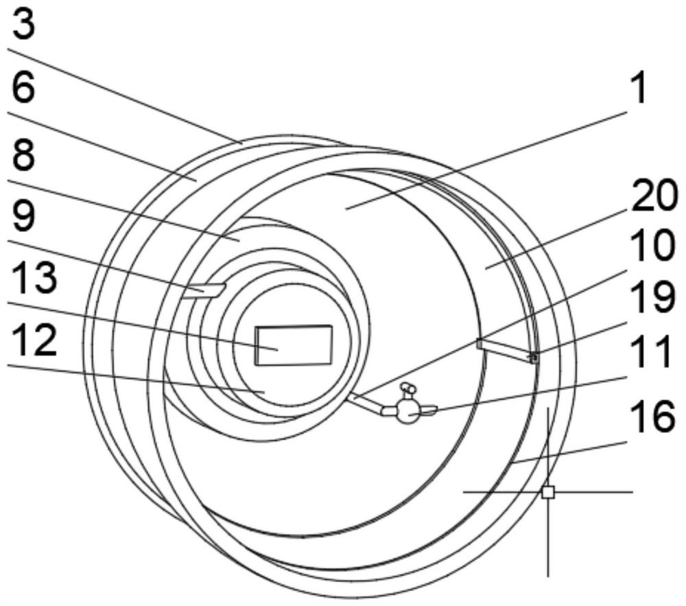 Marine distress escape compartment based on electromagnetic effect