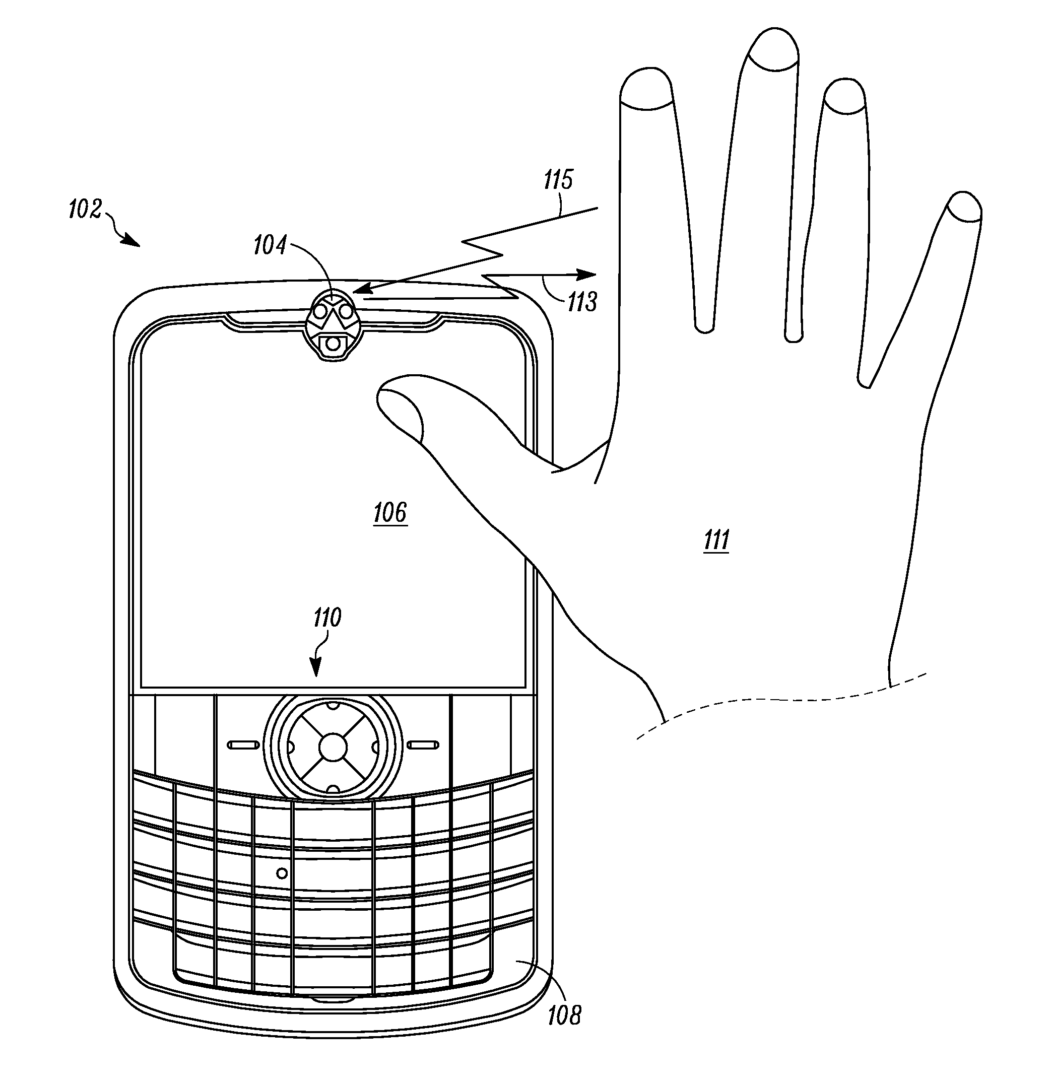 Electronic Device with Sensing Assembly and Method for Interpreting Consecutive Gestures