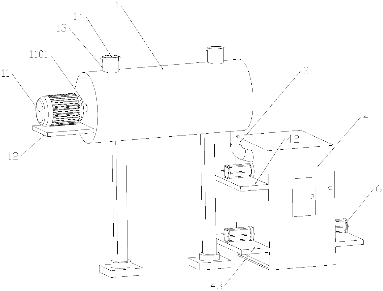 Ceramic membrane production blending and extruding device with anti-blocking function