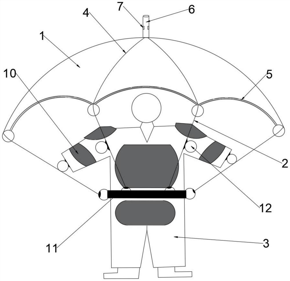 High-altitude emergency escape device