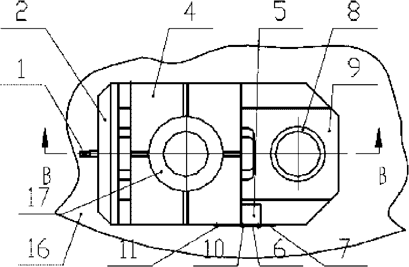 Processing device of rotational platform hole