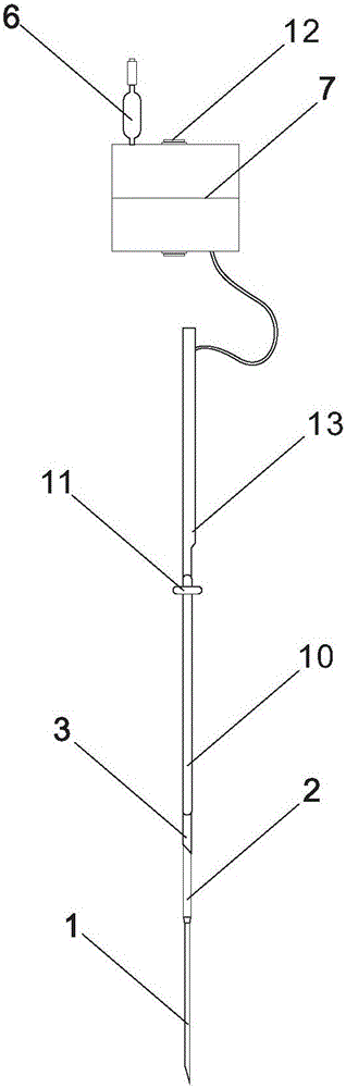 Simple percutaneous lung puncture and puncture complication treating tool