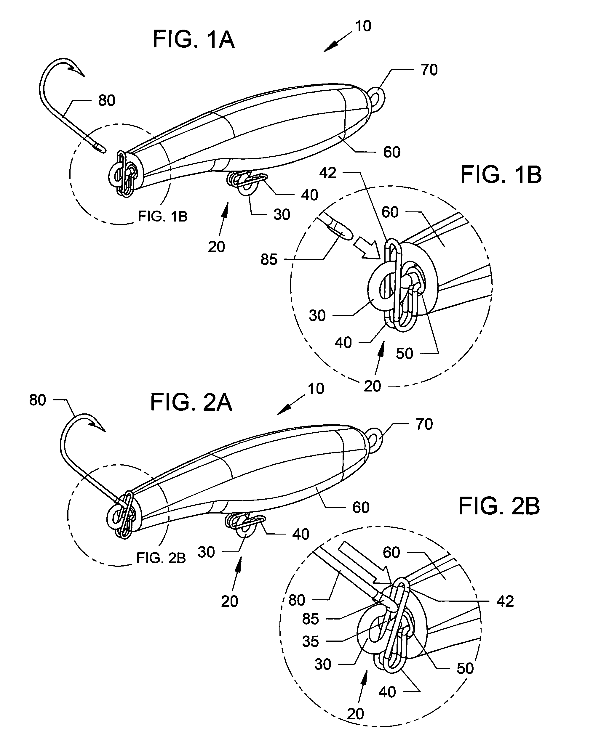 Hook clasps for fishing lures and jig heads