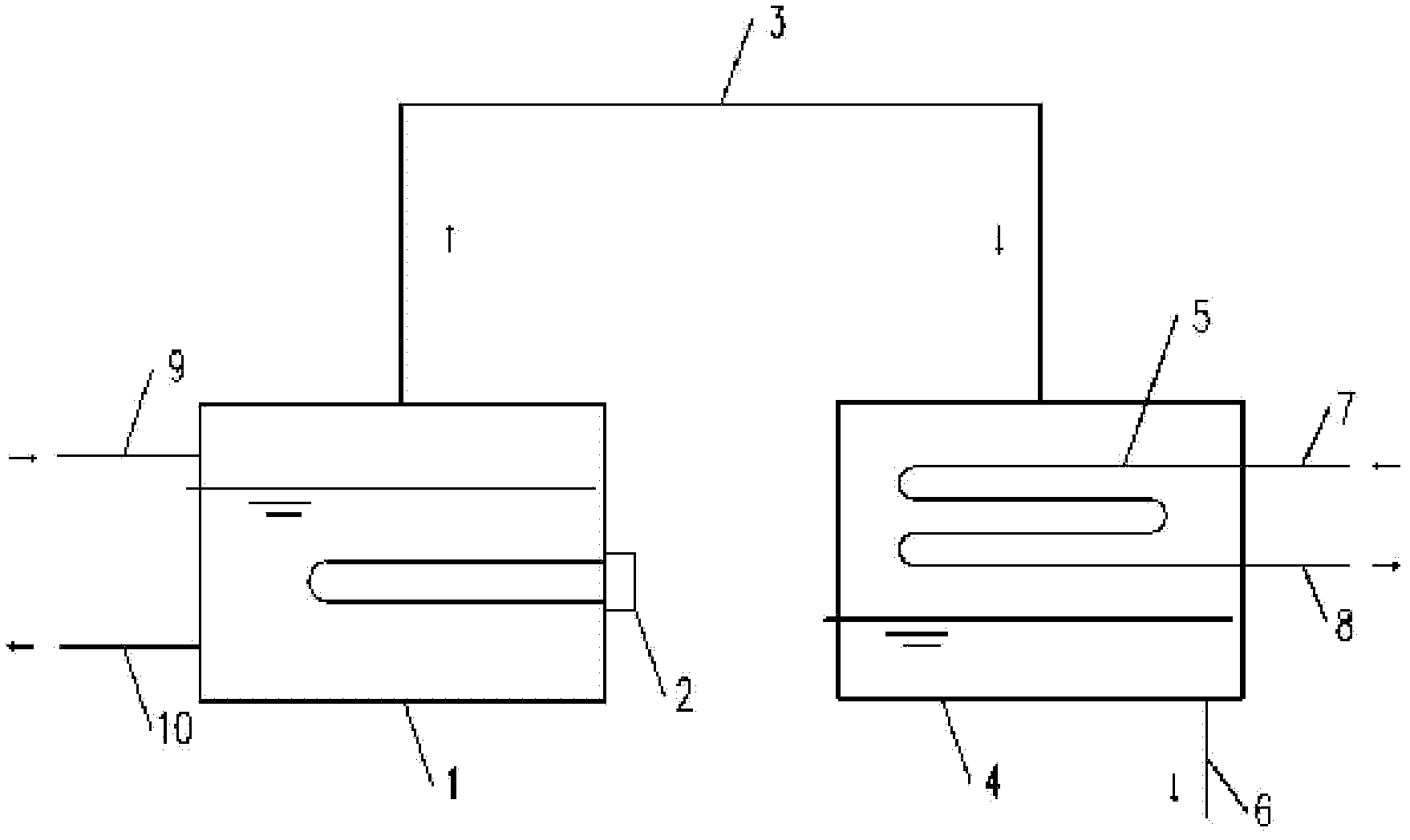 Anti-freezing solution regenerating and recovering device used for refrigerating air-conditioning system