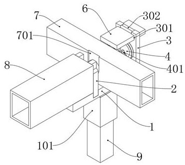 A steel structure building connector for building