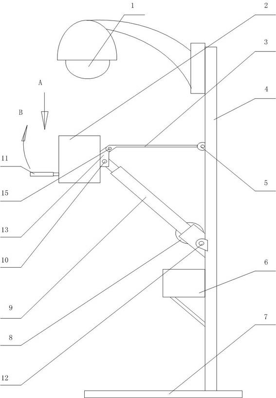 Automatic cleaning device of monitoring camera