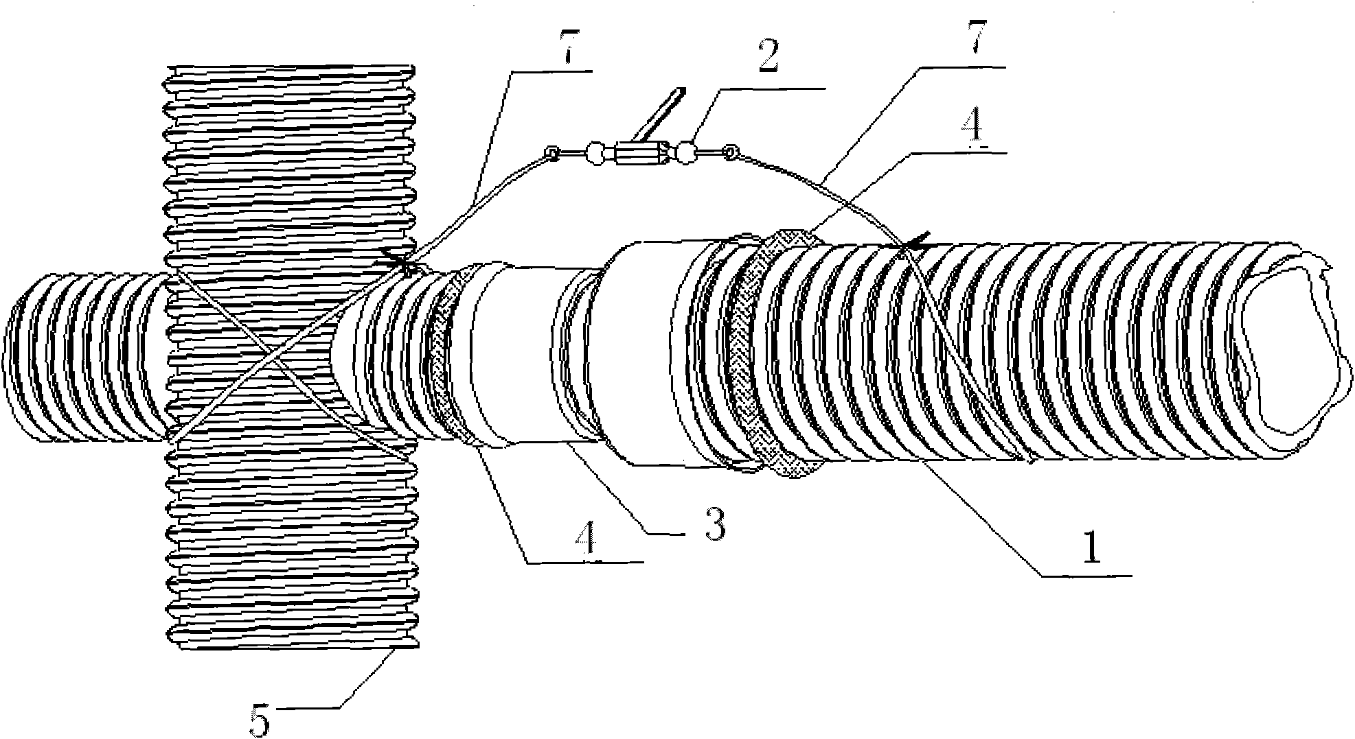 Connection method of double-wall corrugated pipes