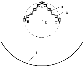 A kind of solar heat collector with regularly changing size of heat collecting tube