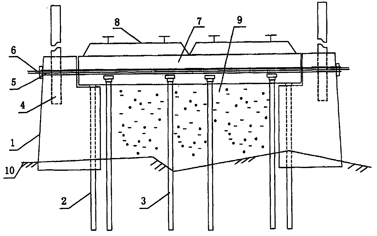 CFG pile, pipe pile embankment reinforcement system and construction method thereof