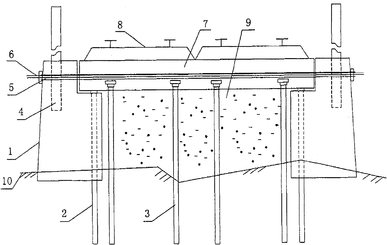 CFG pile, pipe pile embankment reinforcement system and construction method thereof