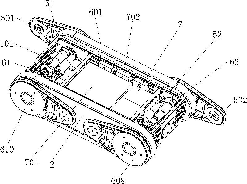 Search and rescue robot used in pit